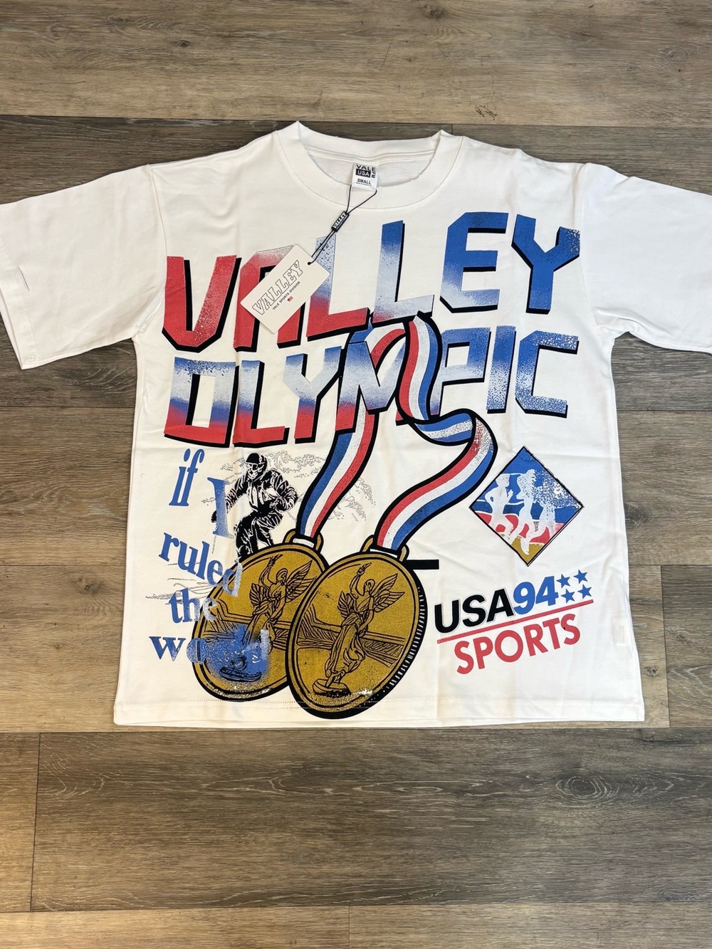White Valley Olympic USA Sports Graphic Tee